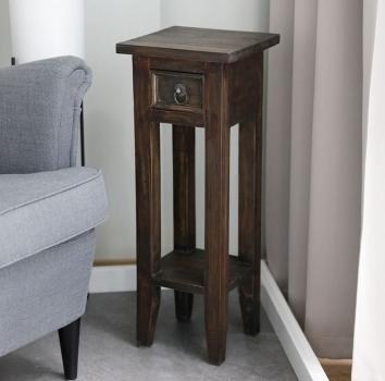 Beistelltisch aus Mahagoni Holz 25x25x66cm - 4 Farben -